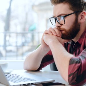 Man Studying Machine Learning