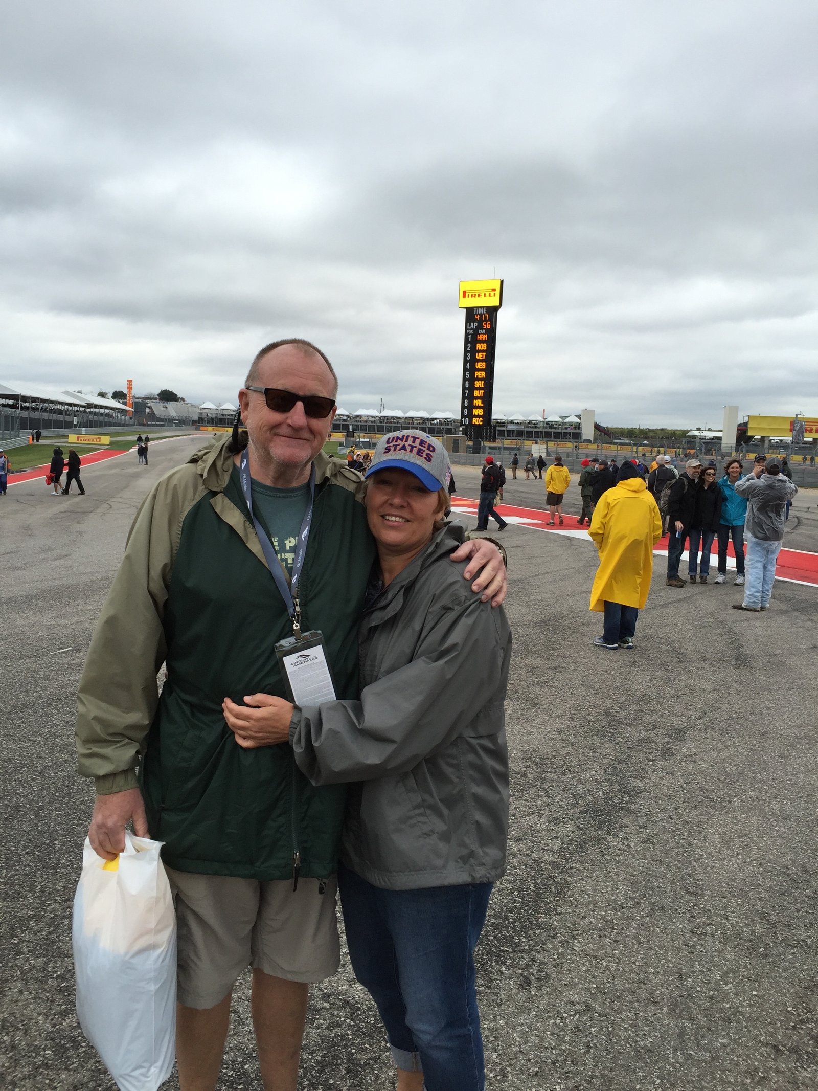 couple at motor speedway