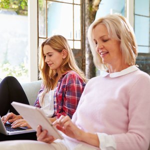 mother and daughter earn degrees online