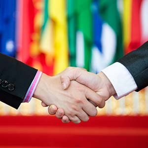 people shaking hands