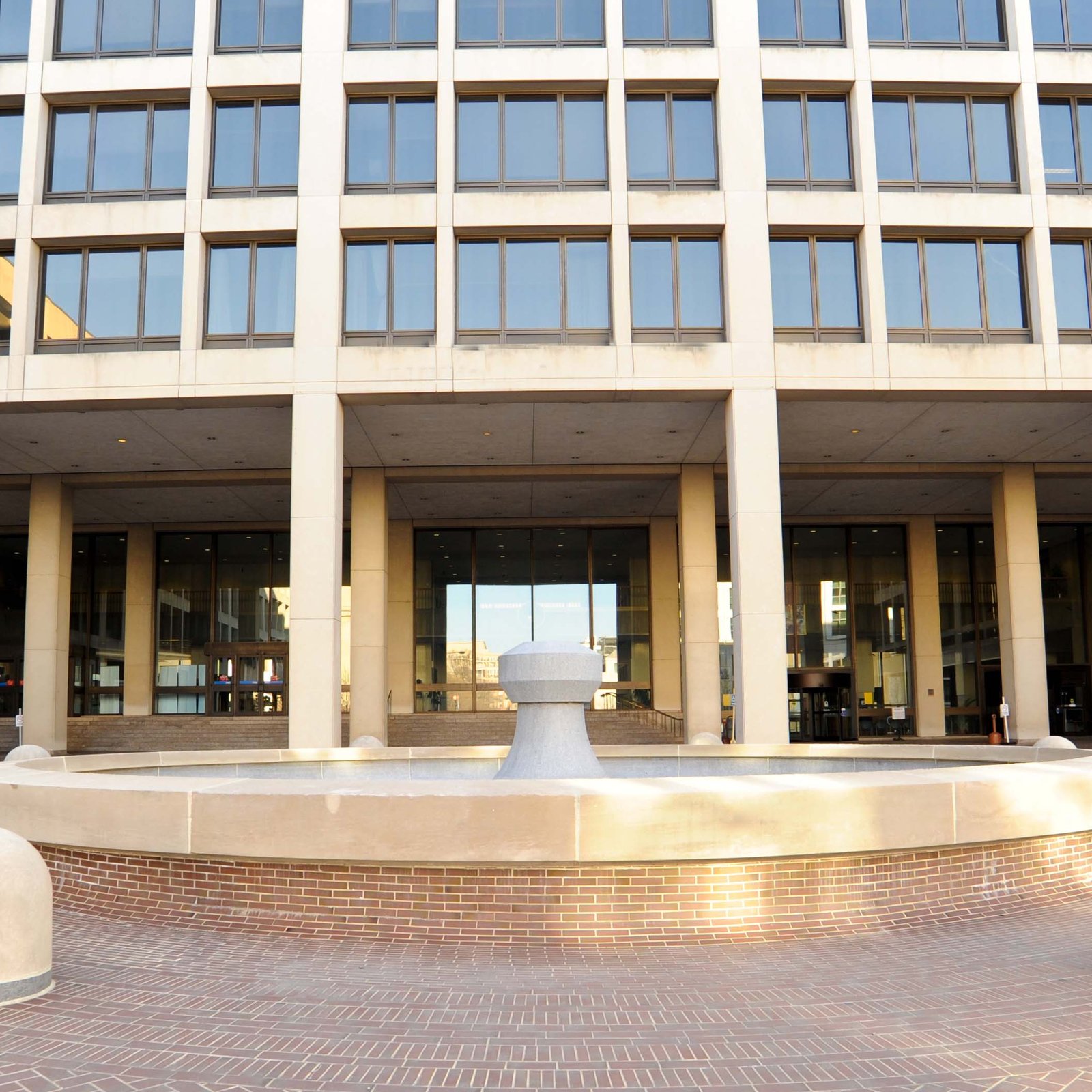 outside of a federal building