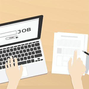 job hunt illustration